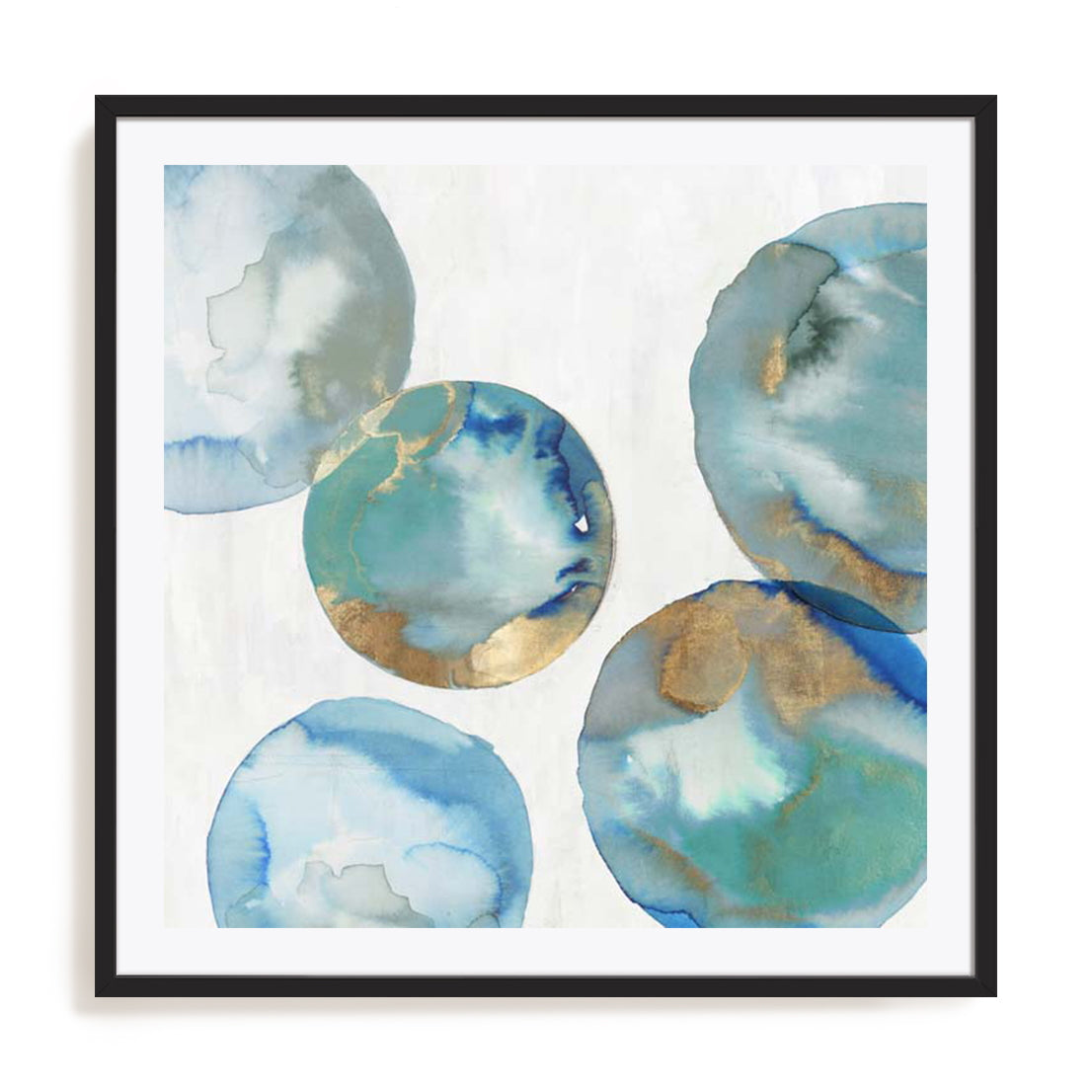Blue Green Marbles II Wall Art