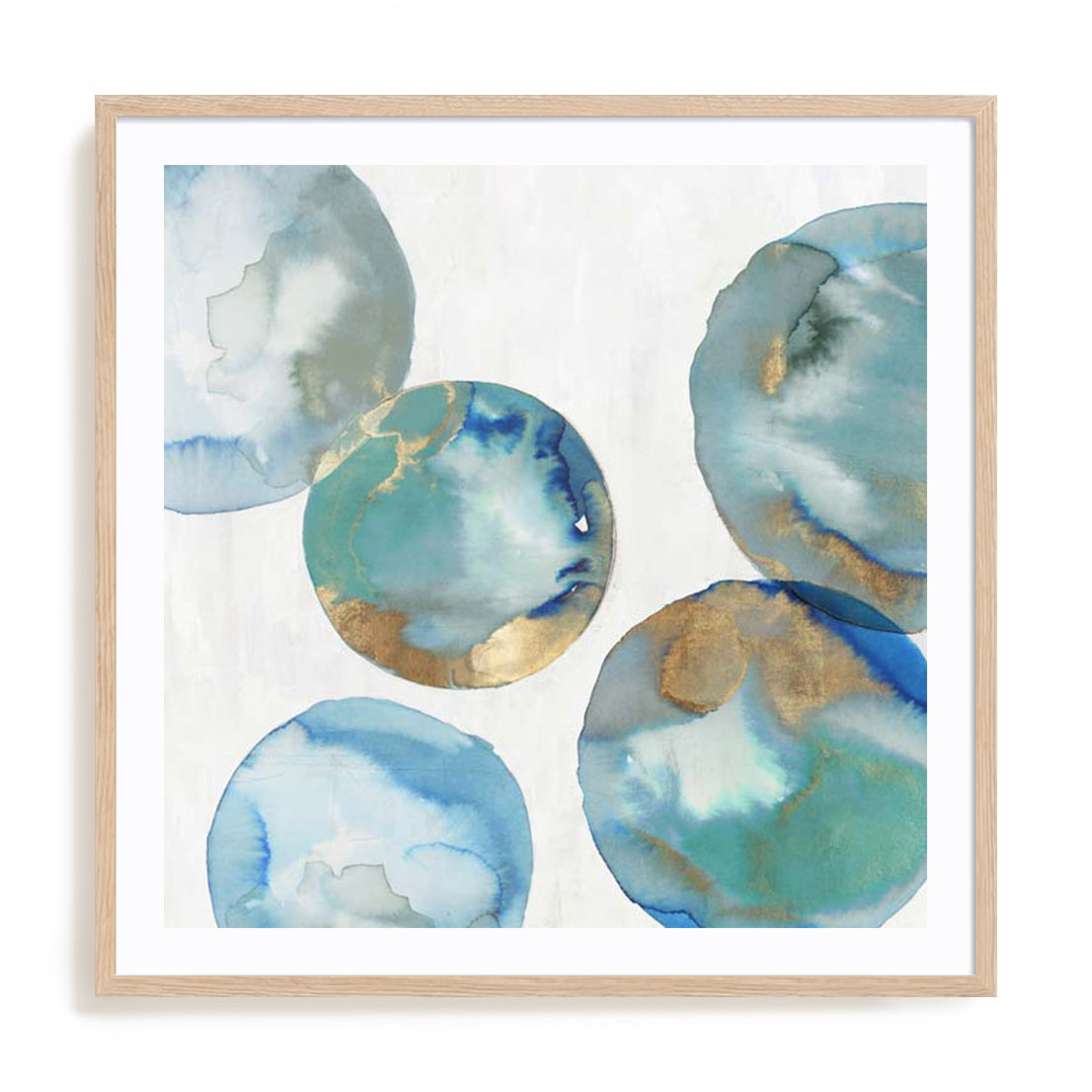Blue Green Marbles II Wall Art