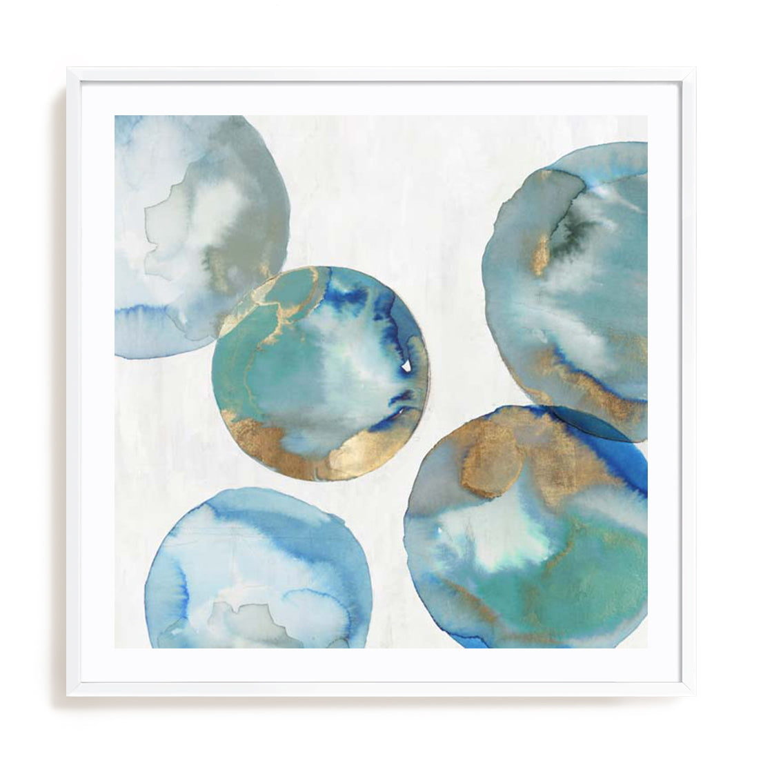 Blue Green Marbles II Wall Art