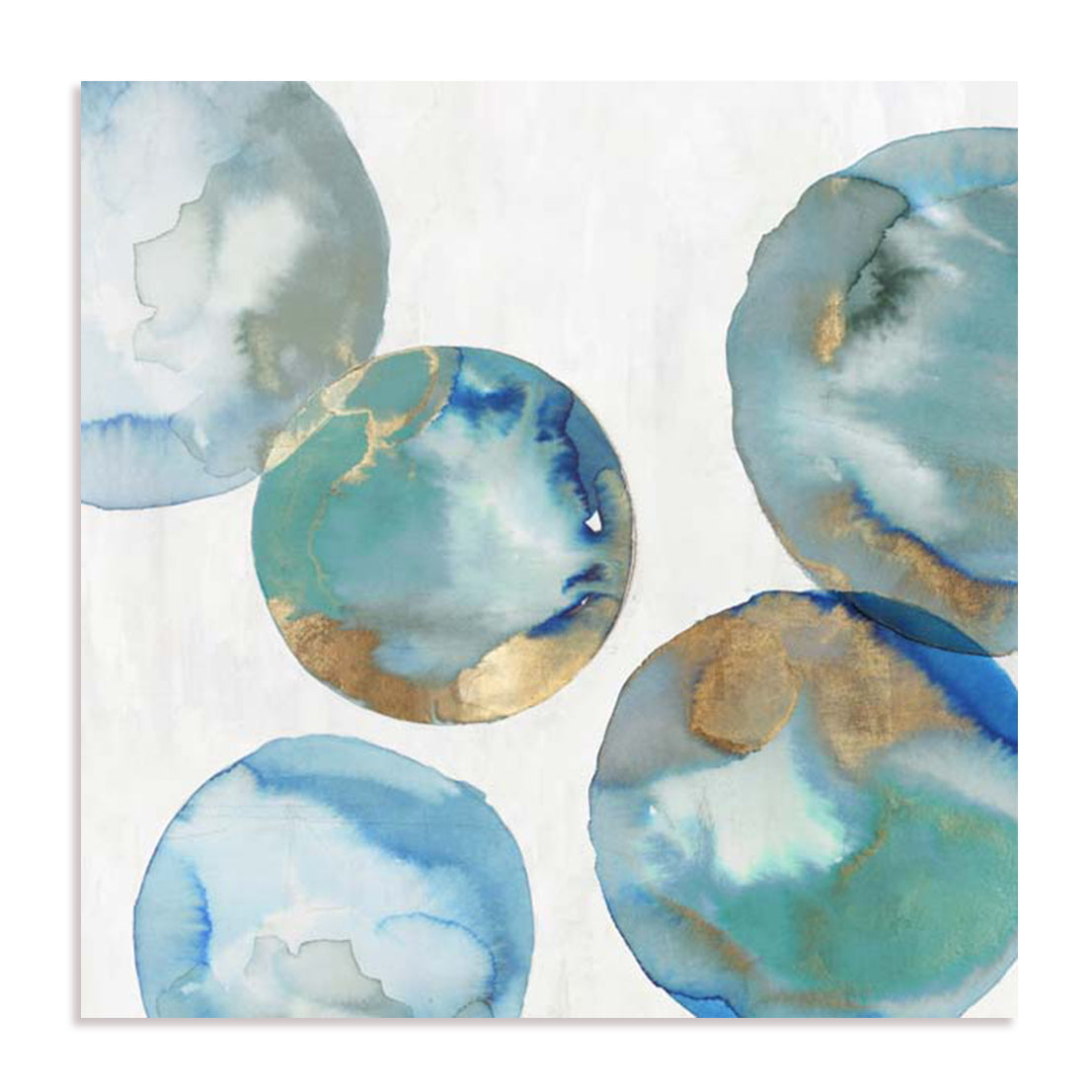 Blue Green Marbles II Wall Art