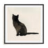 Le Chat Noir I Wall Art #oran_black-white-border