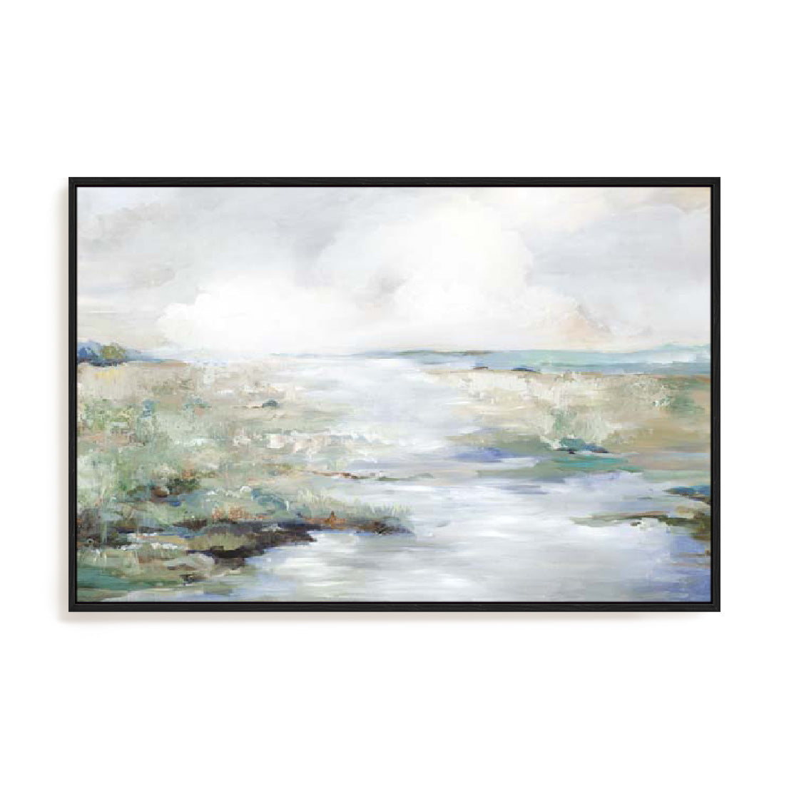 Green Beach Wall Art