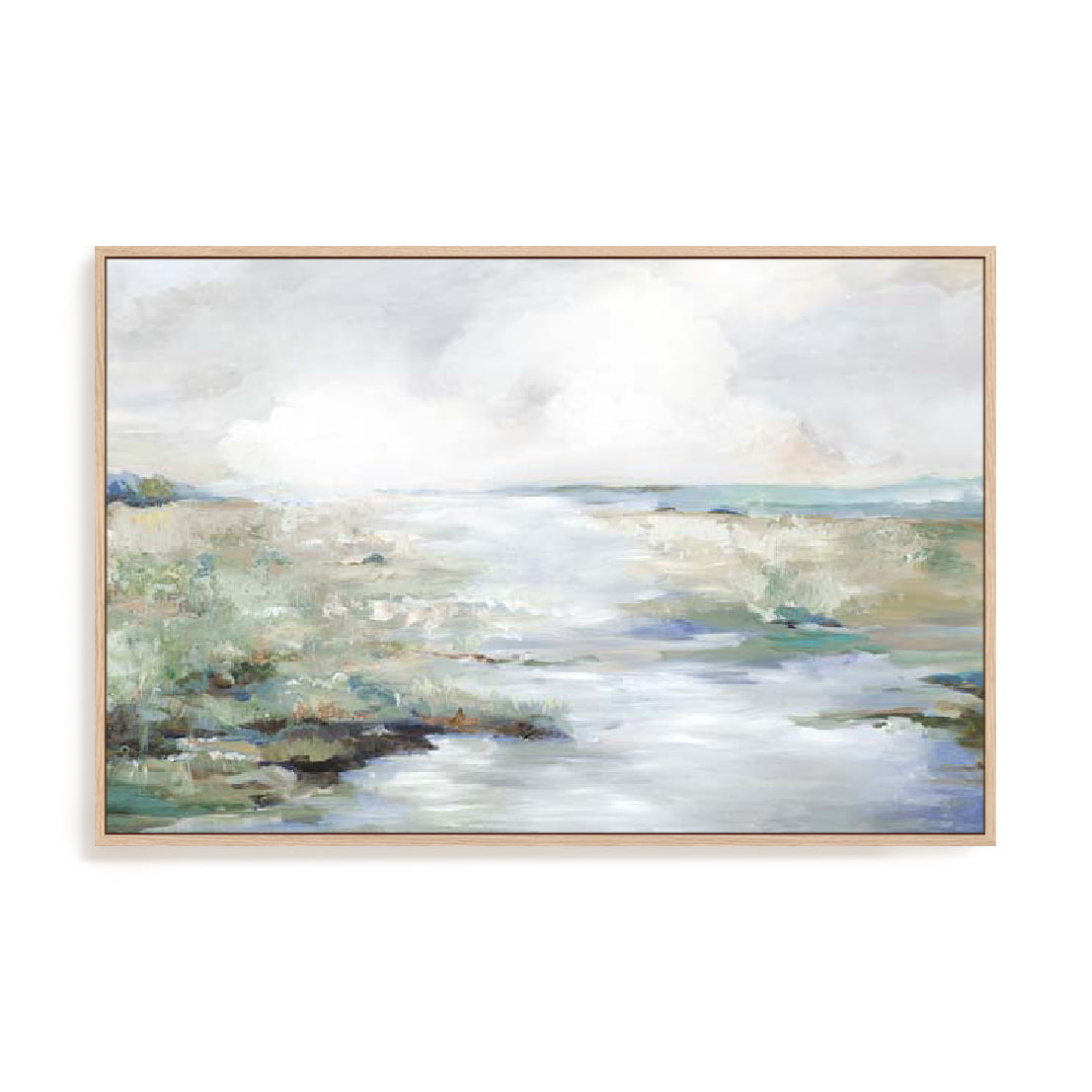 Green Beach Wall Art