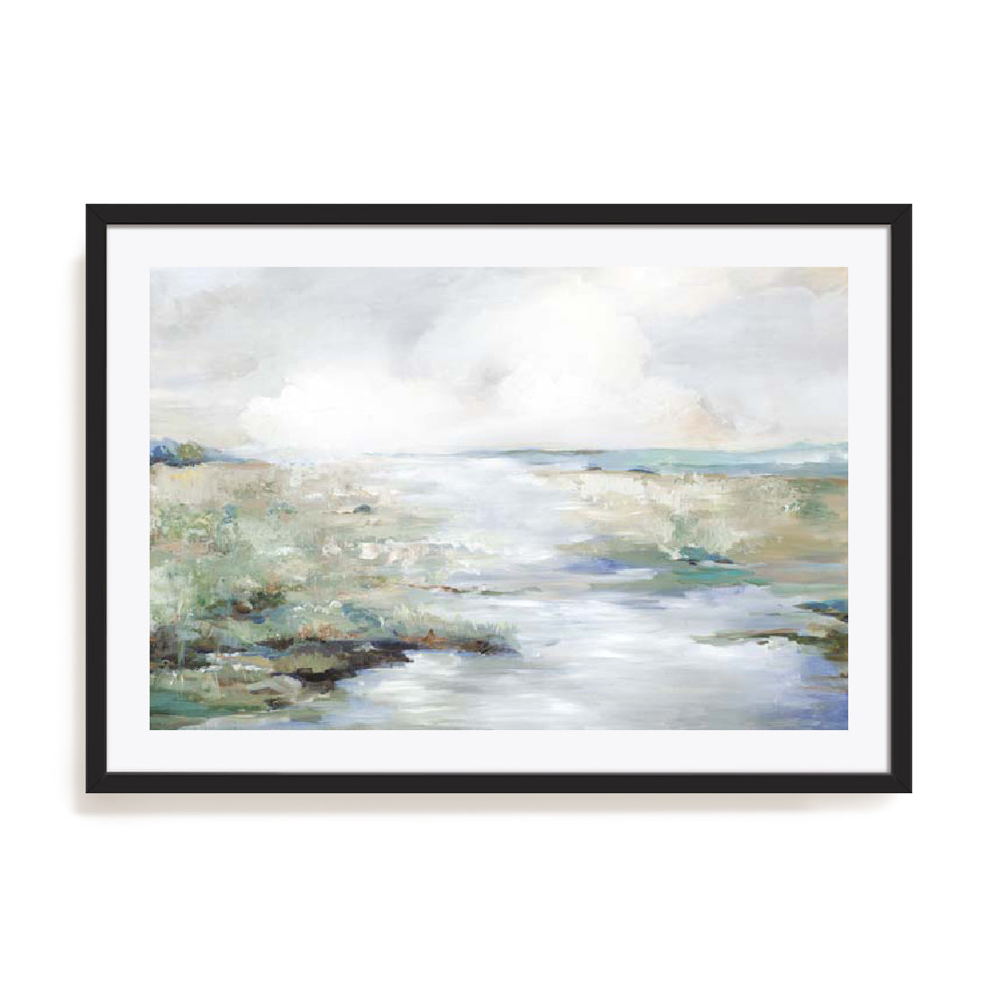 Green Beach Wall Art