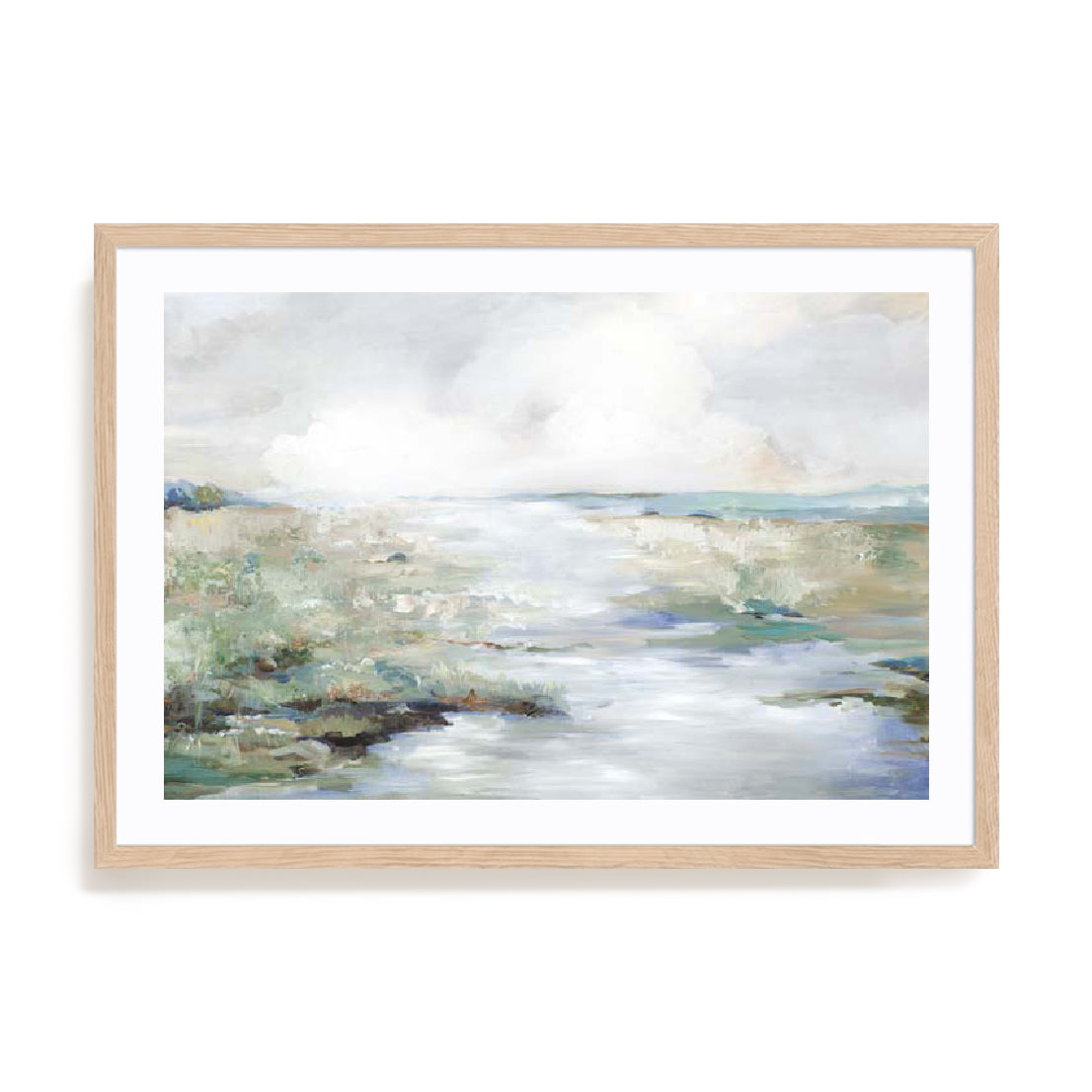 Green Beach Wall Art
