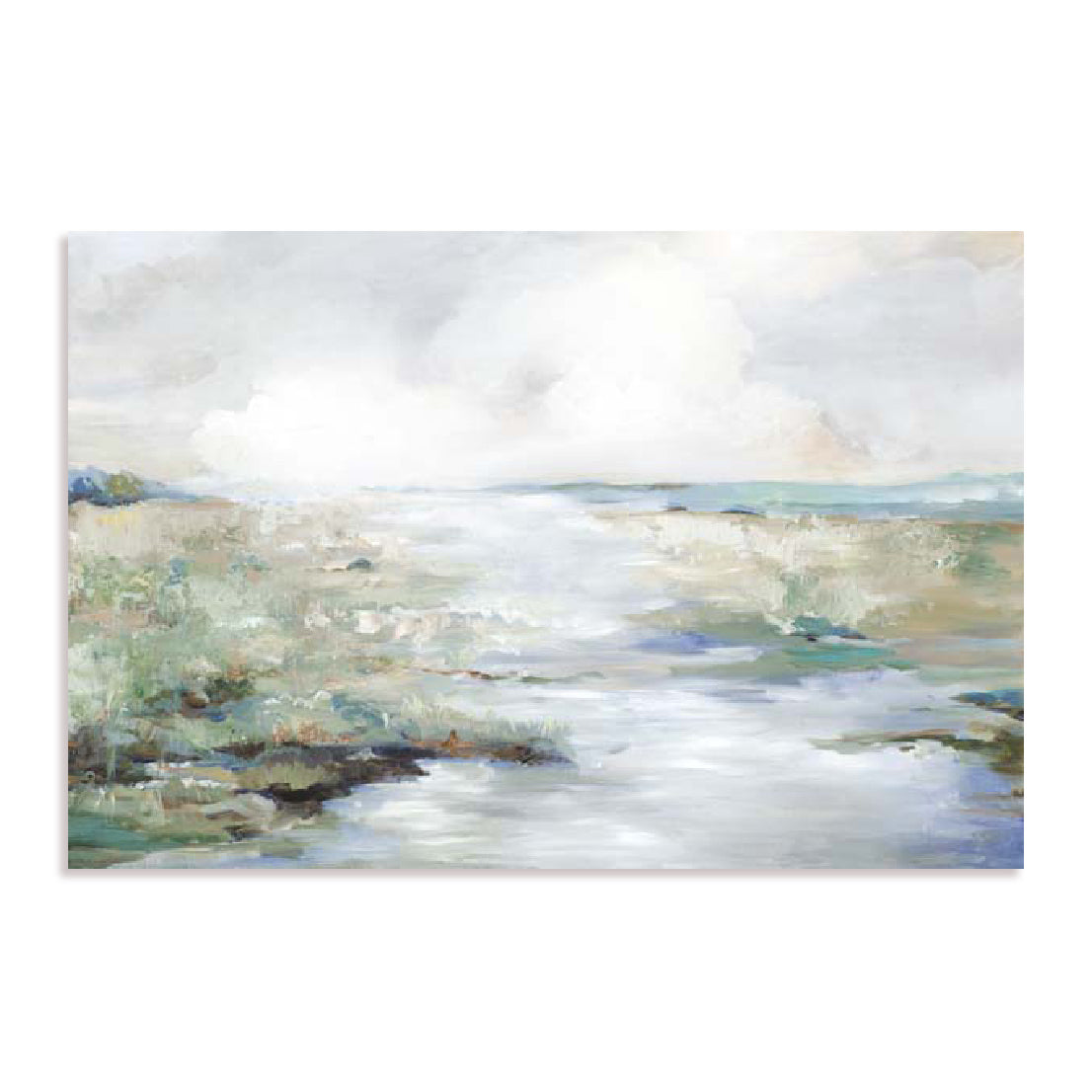 Green Beach Wall Art