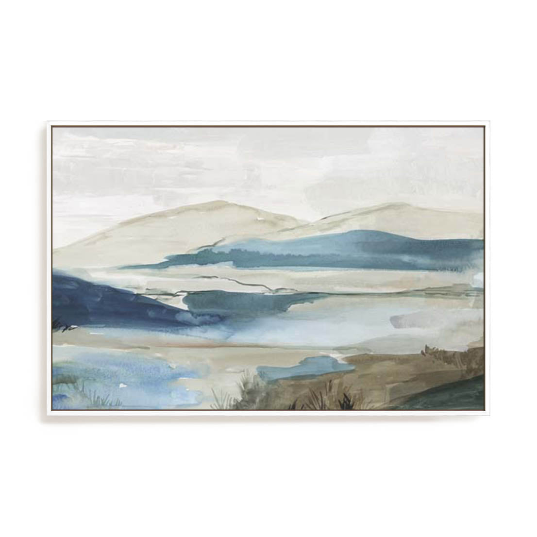 Misty Blue Mountains Wall Art