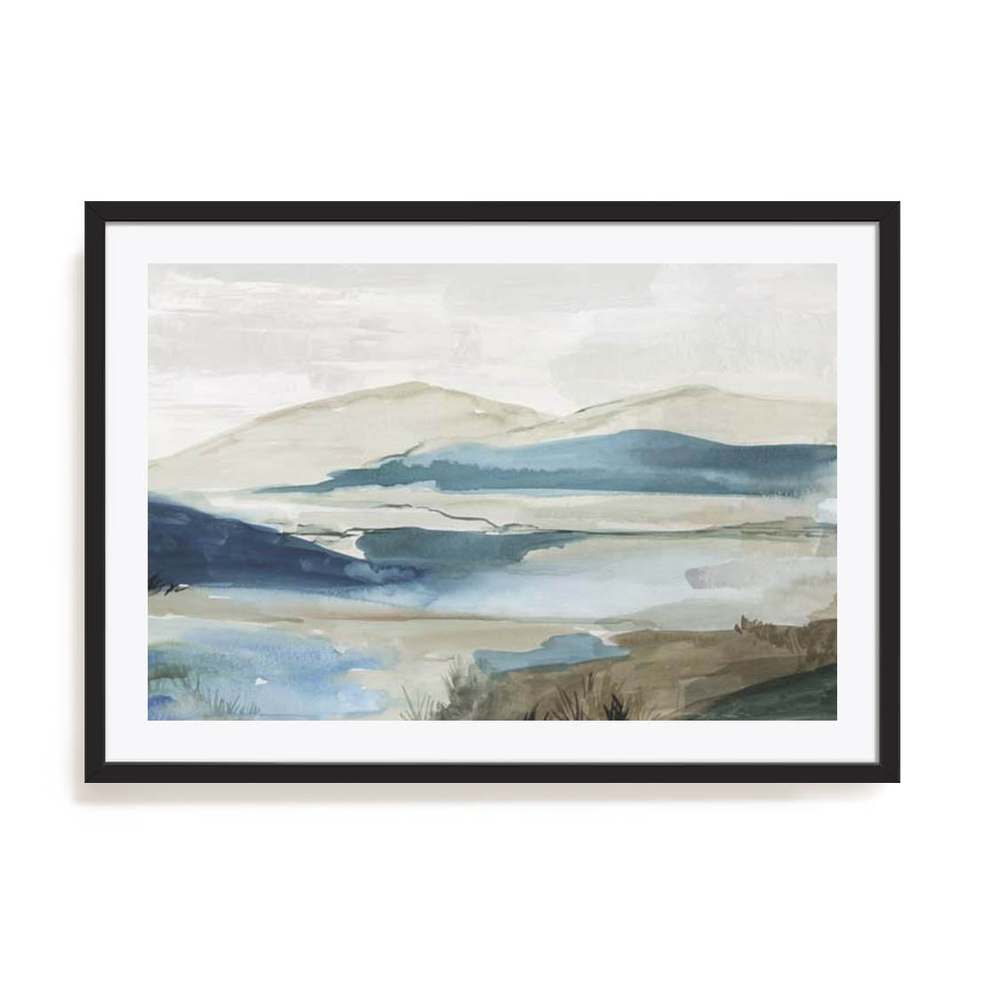 Misty Blue Mountains Wall Art