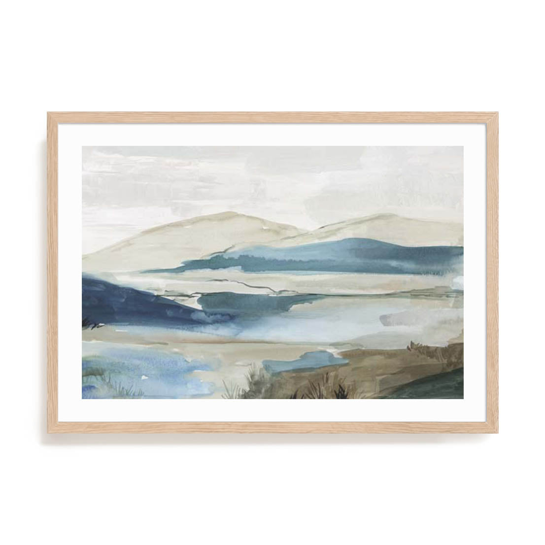 Misty Blue Mountains Wall Art