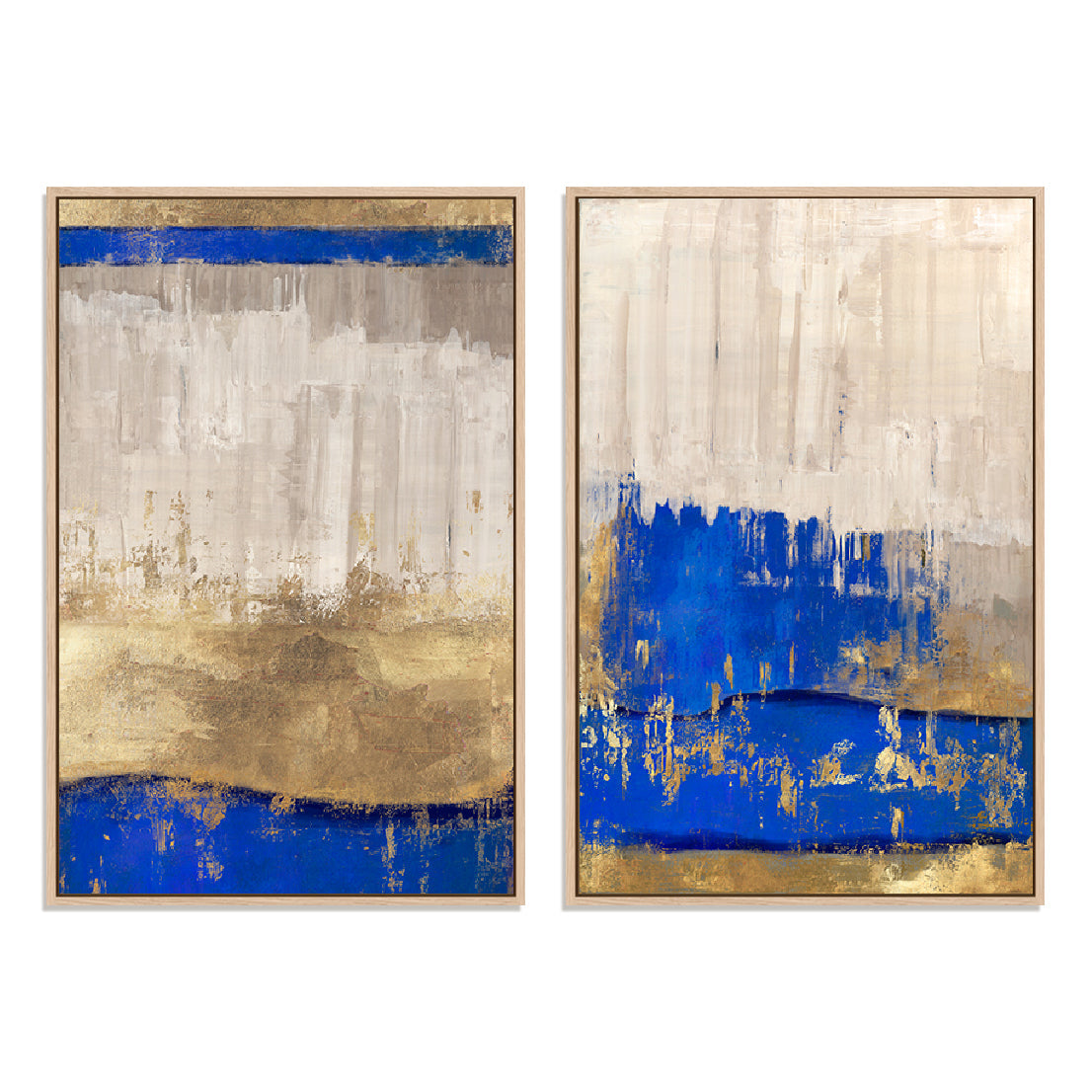 Indigo Abstract I and II Wall Art
