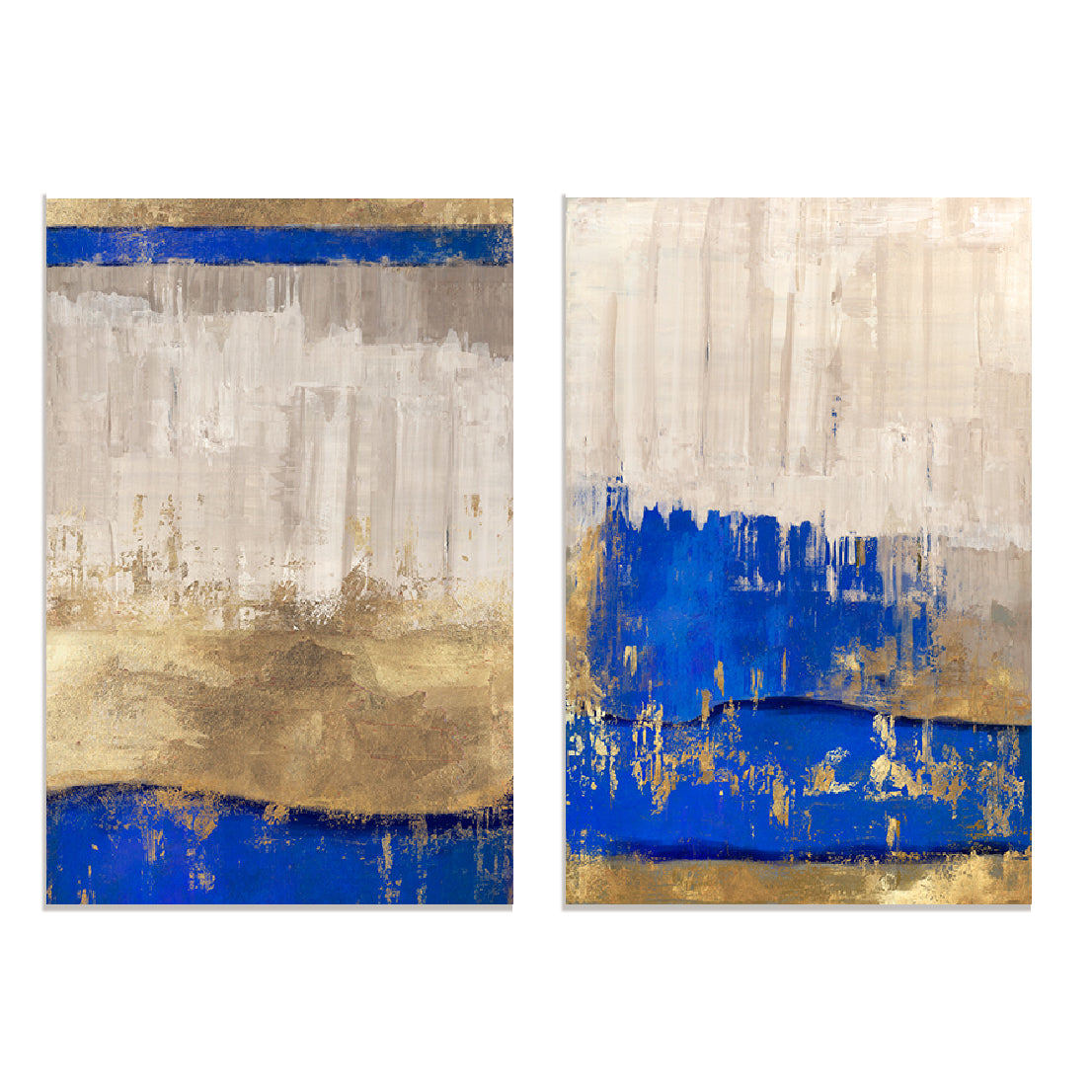 Indigo Abstract I and II Wall Art