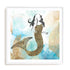Mermaid I Wall Art #oran_white-white-border