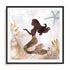 Mermaid II Wall Art #oran_black-white-border