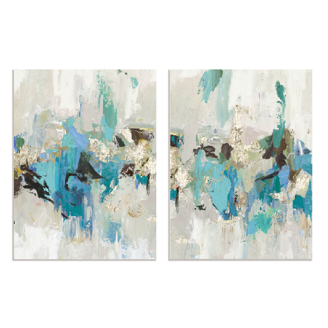 Abstract Flow I And  II Wall Art