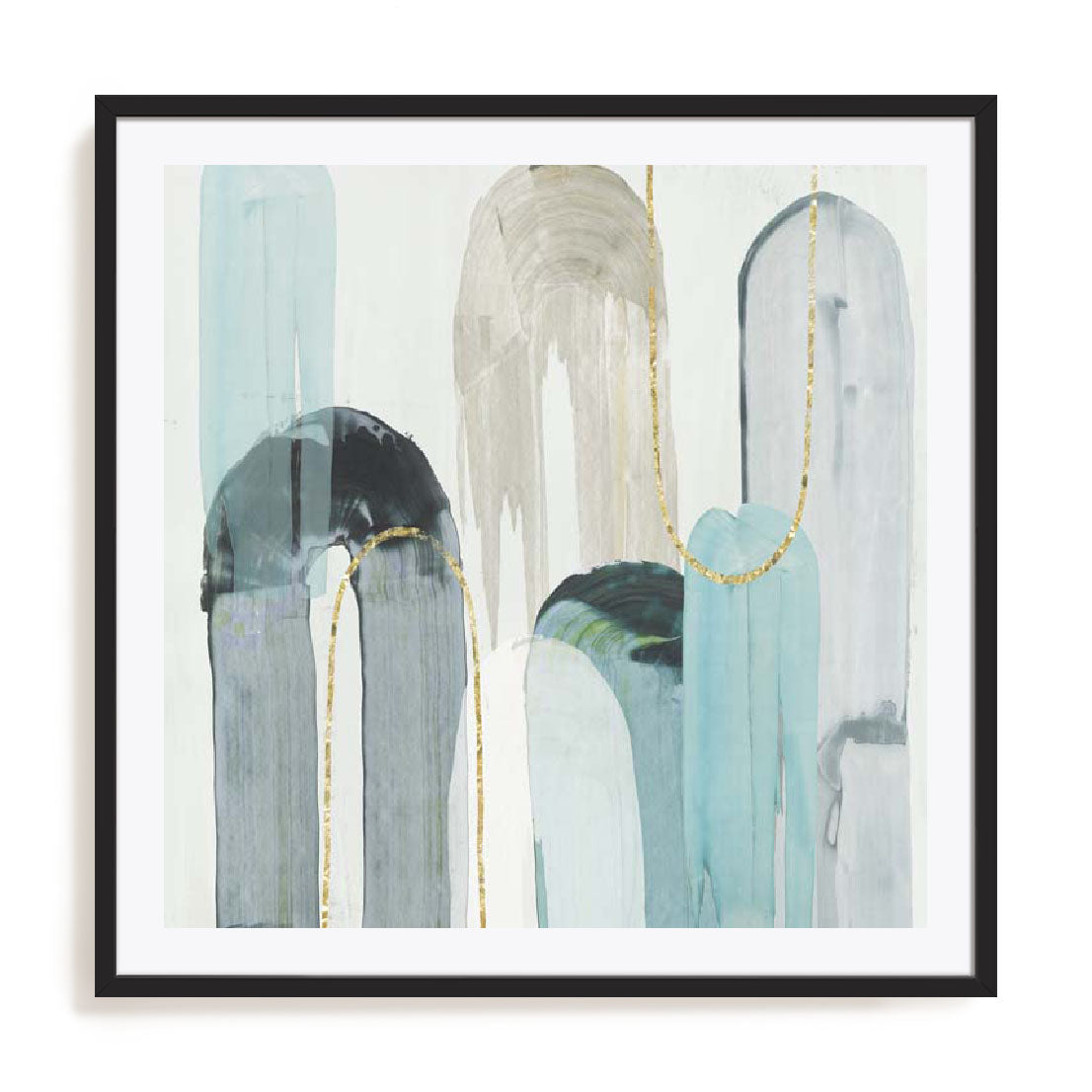 Blue Arches I Wall Art