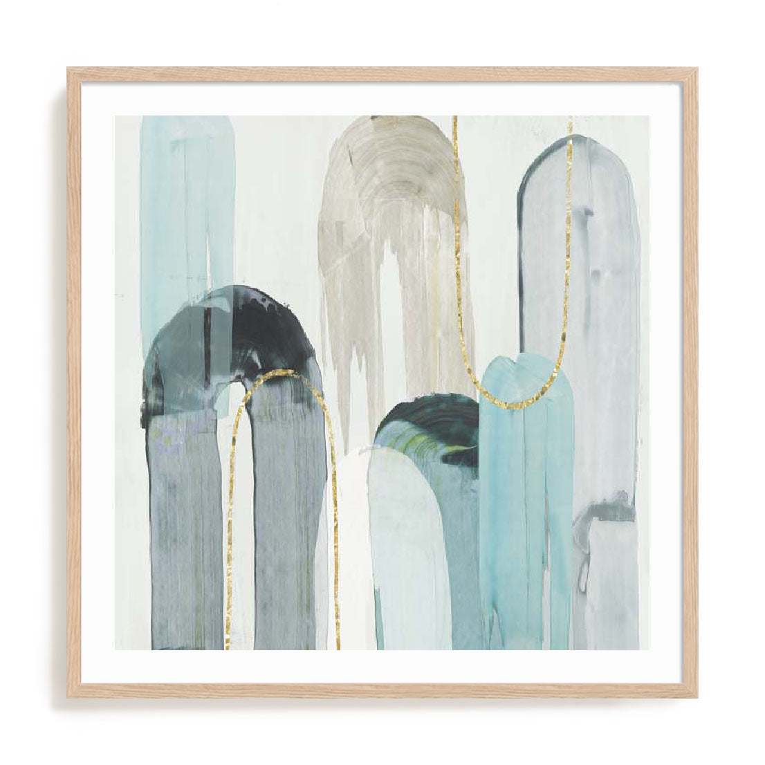 Blue Arches I Wall Art
