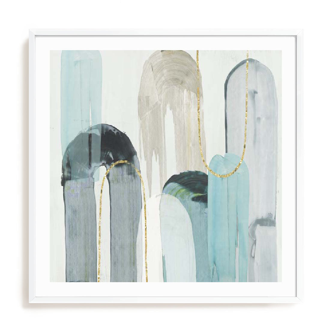 Blue Arches I Wall Art