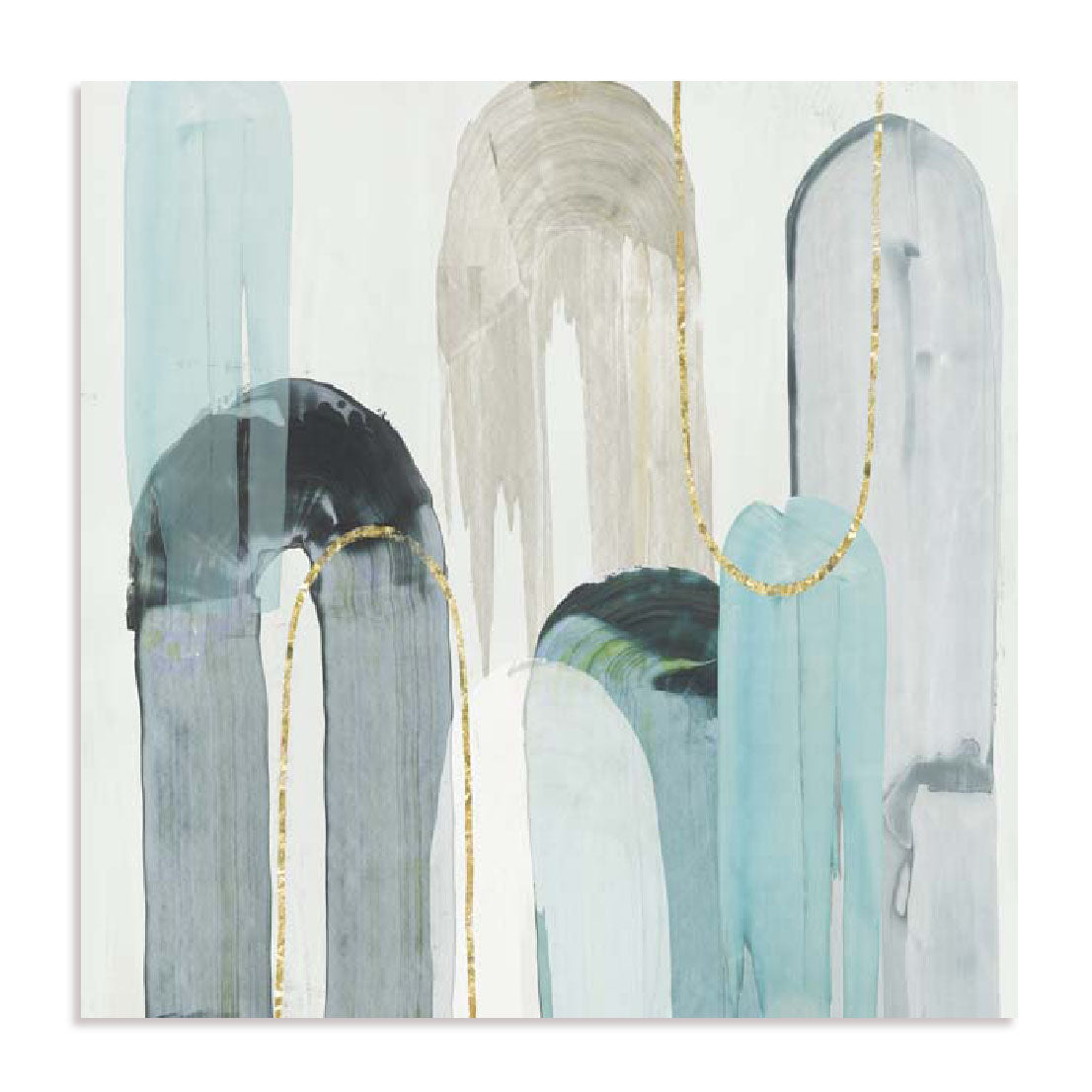 Blue Arches I Wall Art