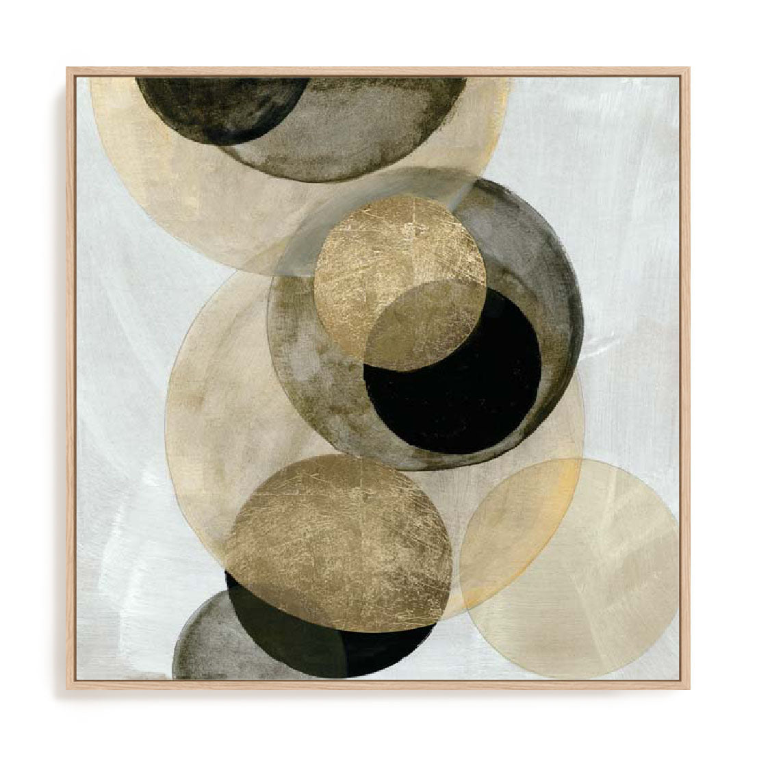 Gold Circles I Wall Art