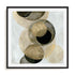 Gold Circles I Wall Art #oran_black-white-border