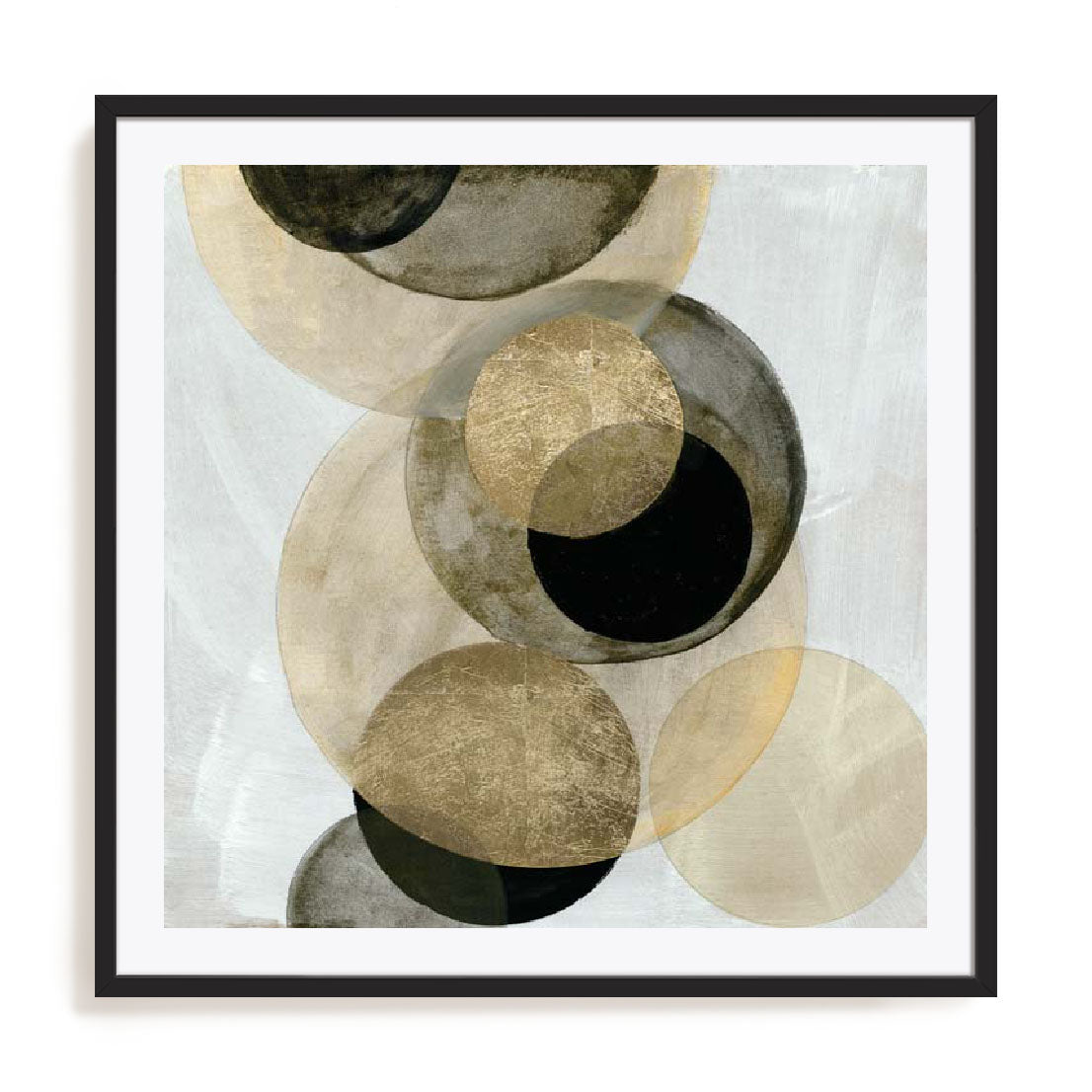 Gold Circles I Wall Art