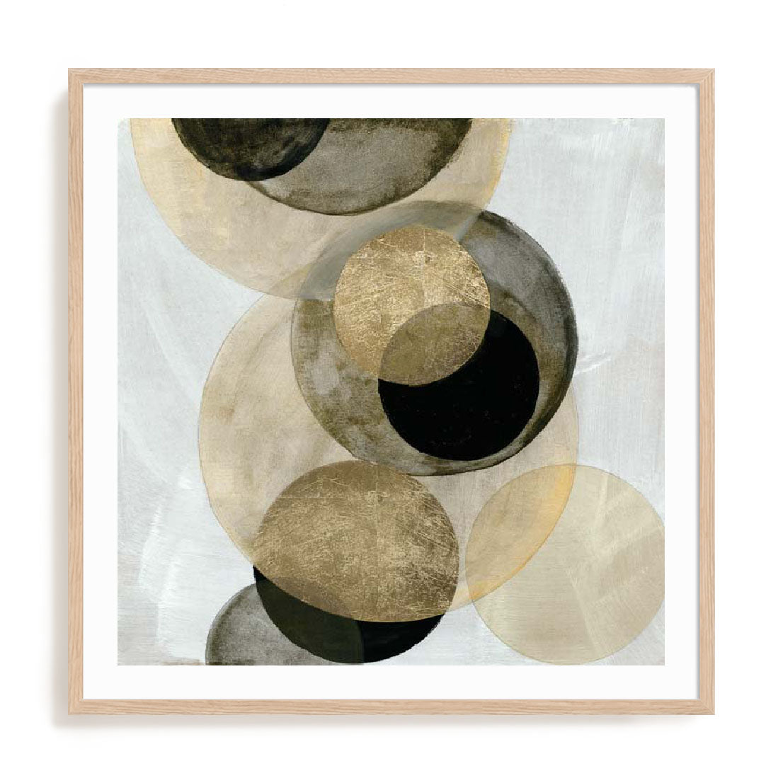 Gold Circles I Wall Art