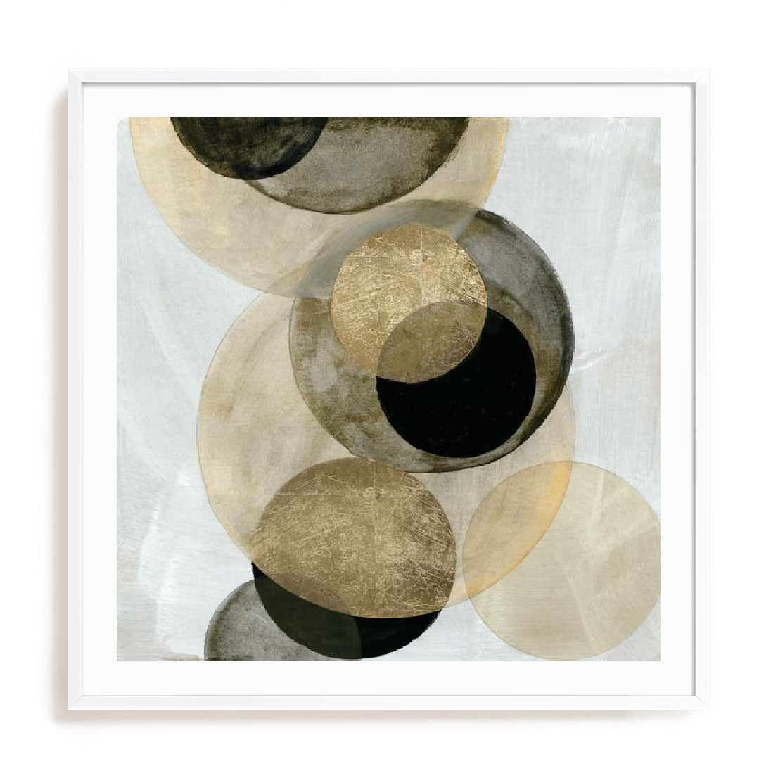Gold Circles I Wall Art