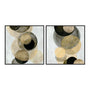 Gold Circle Pairs Wall Art