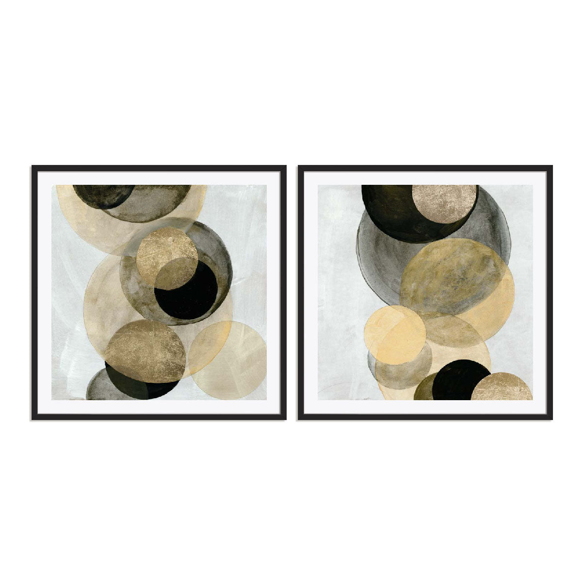 Gold Circle Pairs Wall Art