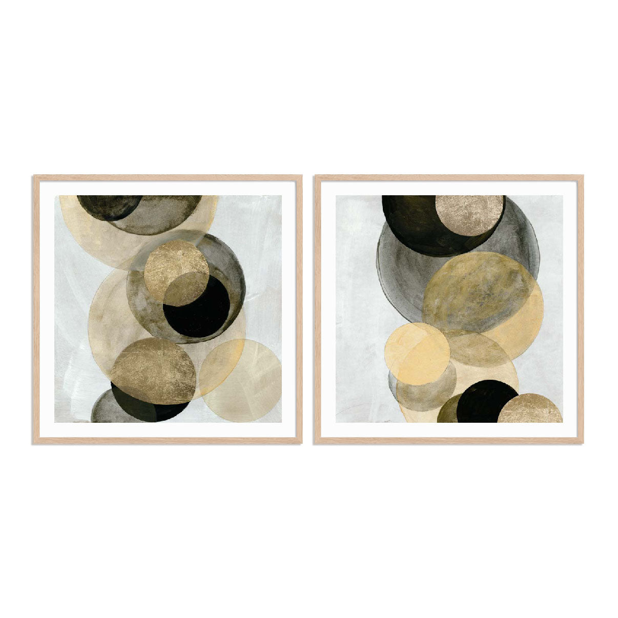 Gold Circle Pairs Wall Art