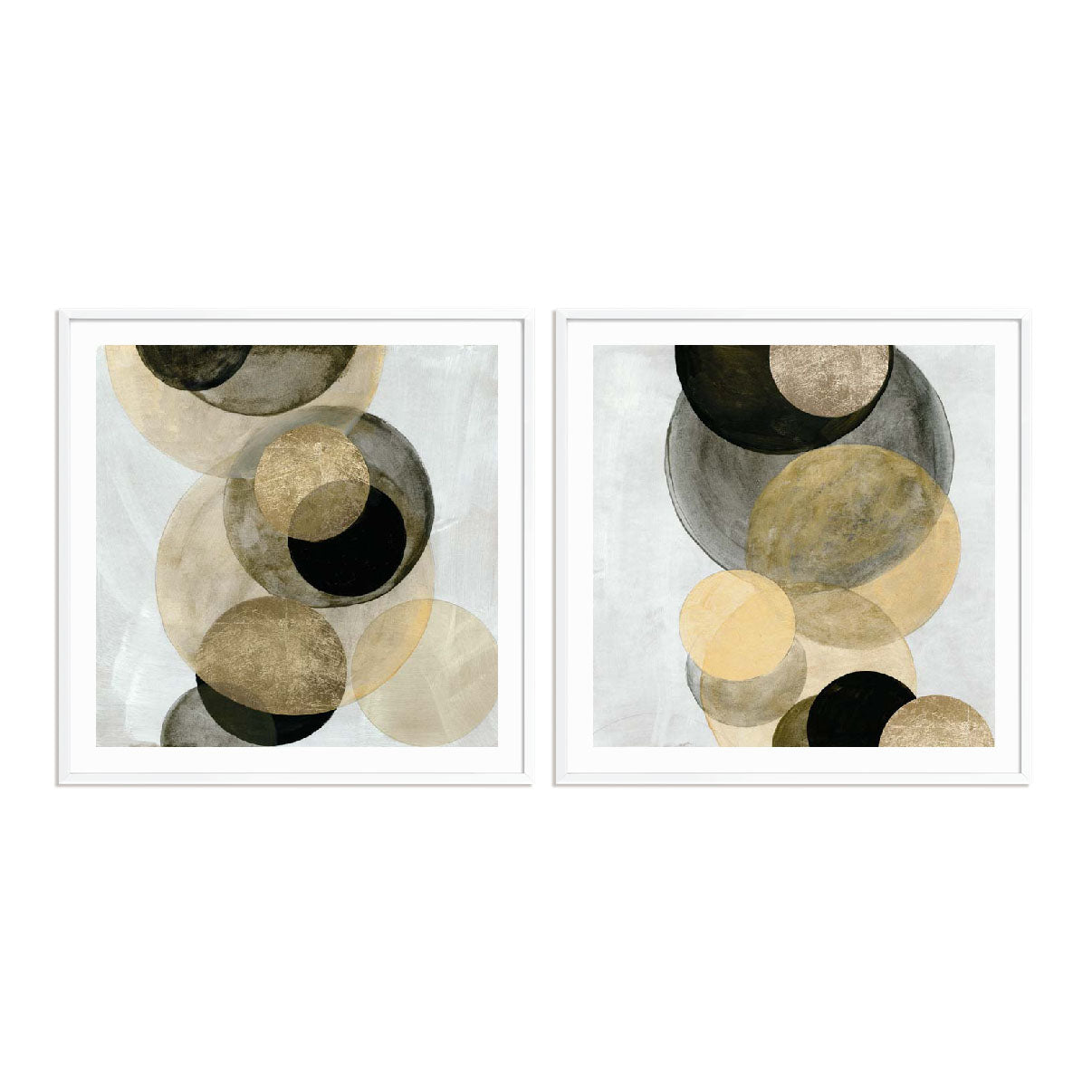 Gold Circle Pairs Wall Art