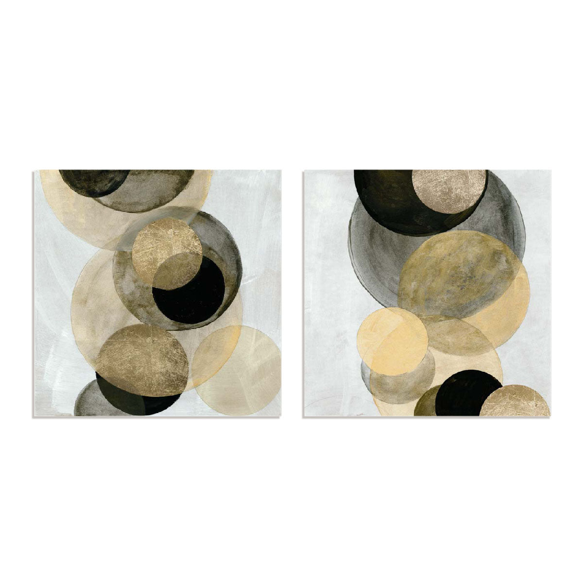 Gold Circle Pairs Wall Art