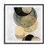 Gold Circles II Wall Art #oran_black-white-border