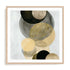 Gold Circles II Wall Art #oran_natural-white-border