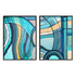 Waves In Blue I And II Wall Art