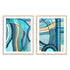 Waves In Blue I And II Wall Art