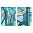 Waves In Blue I And II Wall Art