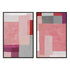 Shapes In Pink I And II Wall Art