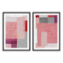 Shapes In Pink I And II Wall Art