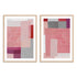 Shapes In Pink I And II Wall Art