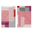 Shapes In Pink I And II Wall Art