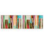 Striped Flat I and II Wall Art