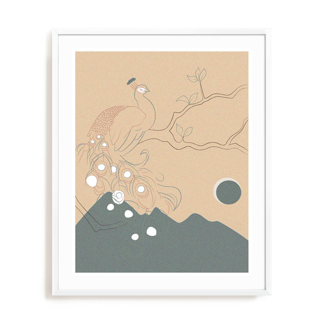 Peacock Horizon Wall Art