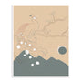 Peacock Horizon Wall Art