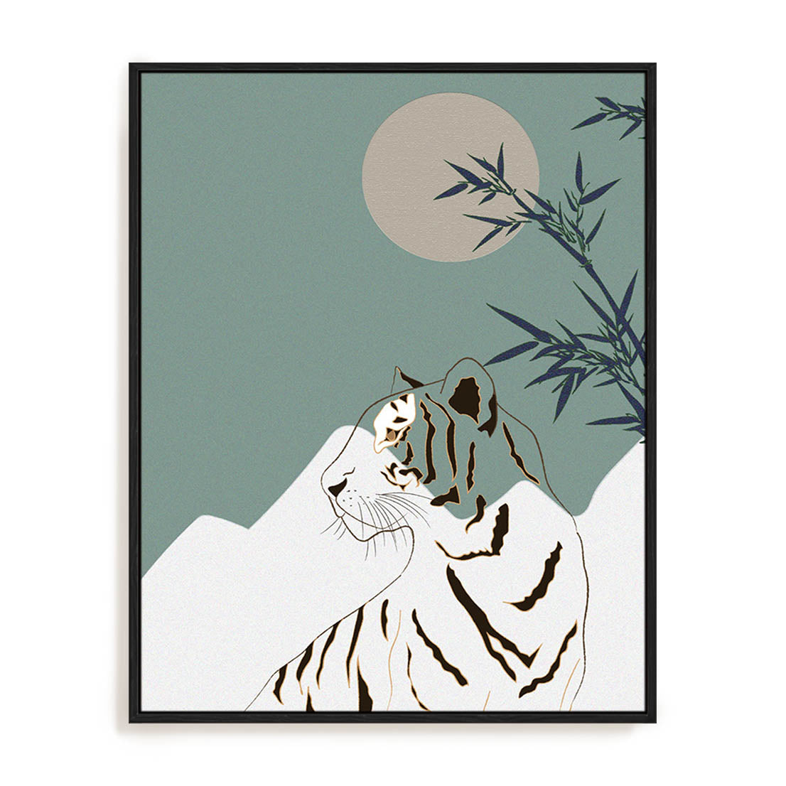 Bamboo Tiger Wall Art