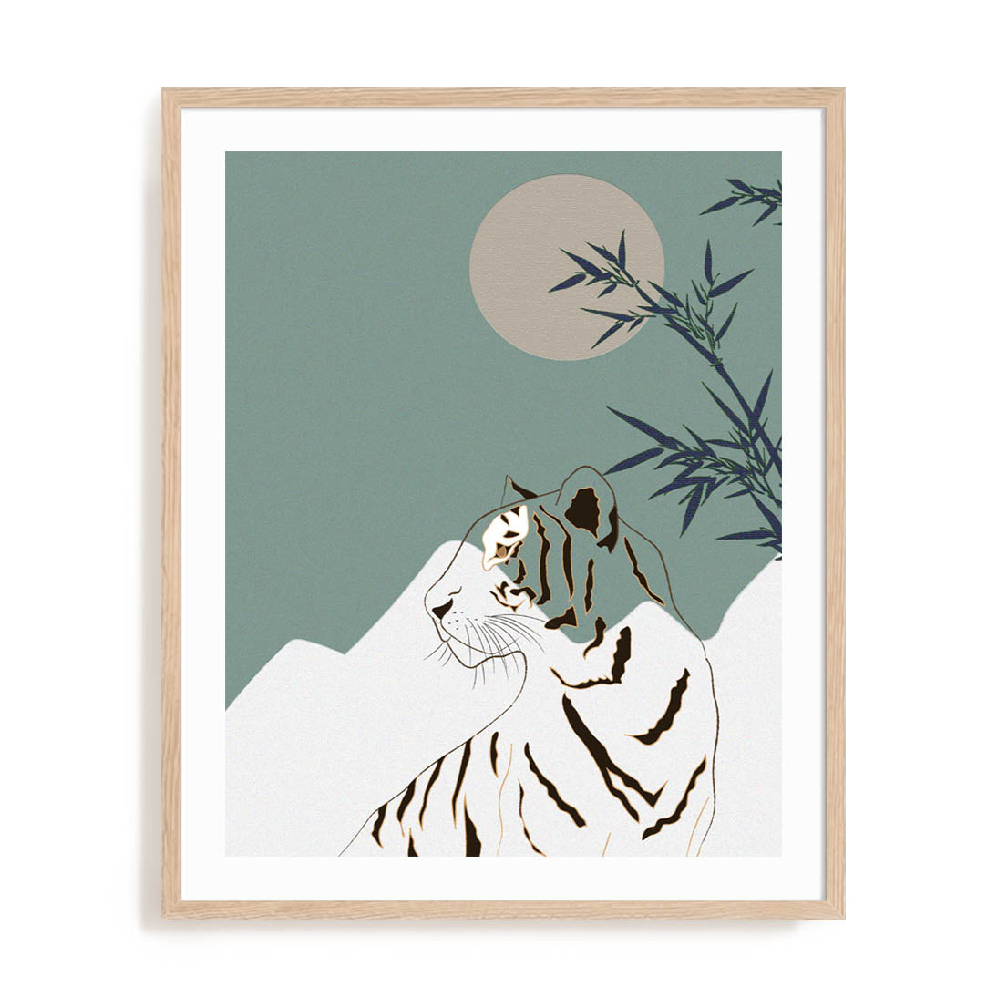 Bamboo Tiger Wall Art