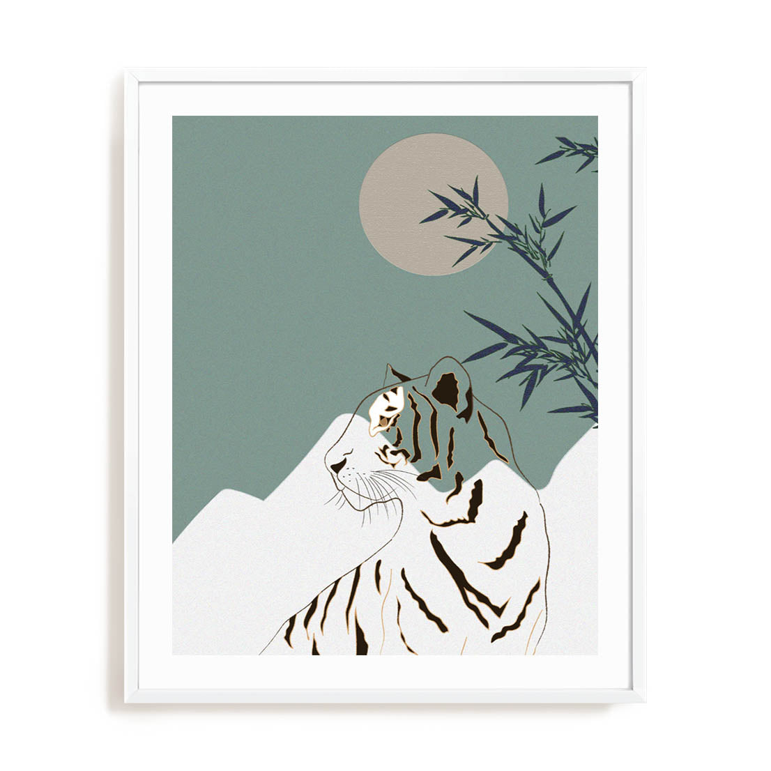 Bamboo Tiger Wall Art