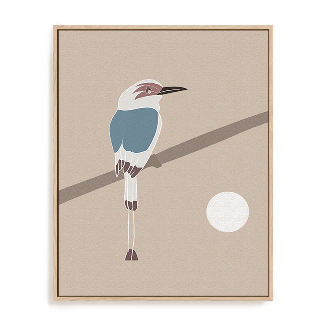 A Bird And The Moon Wall Art