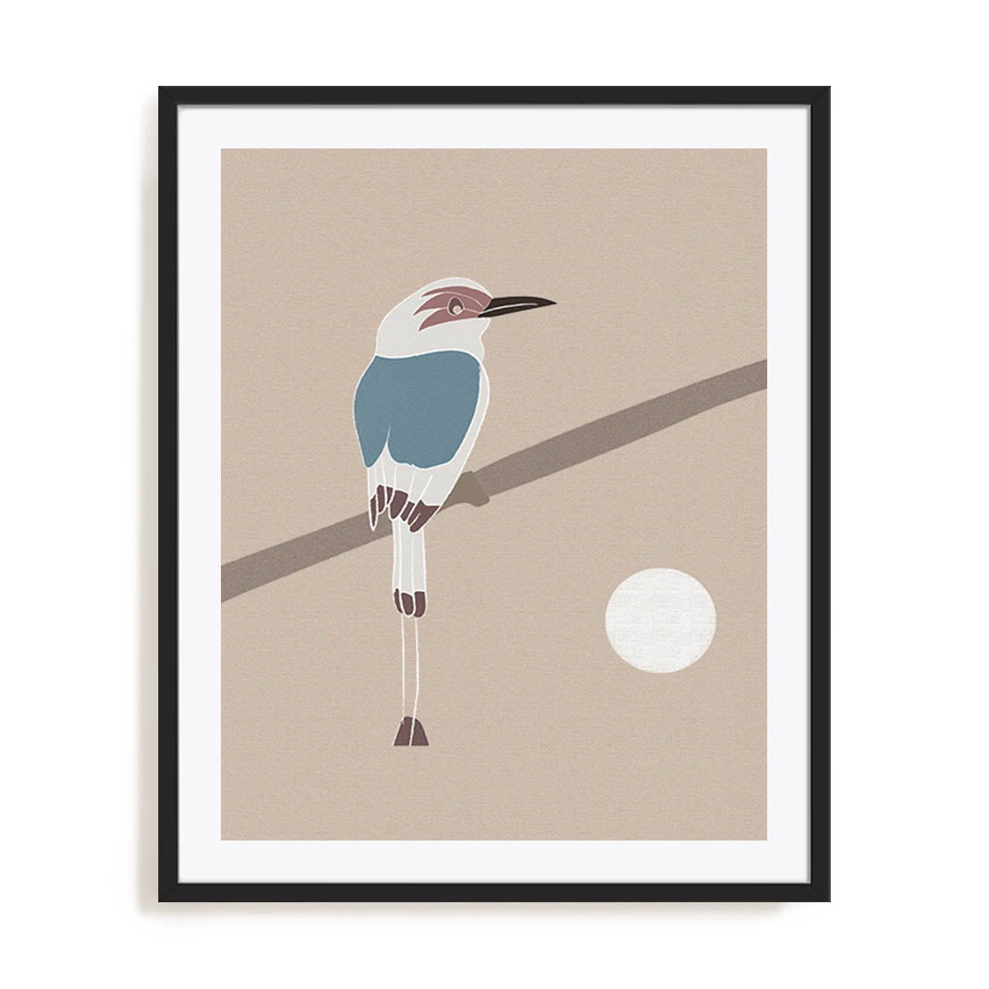 A Bird And The Moon Wall Art