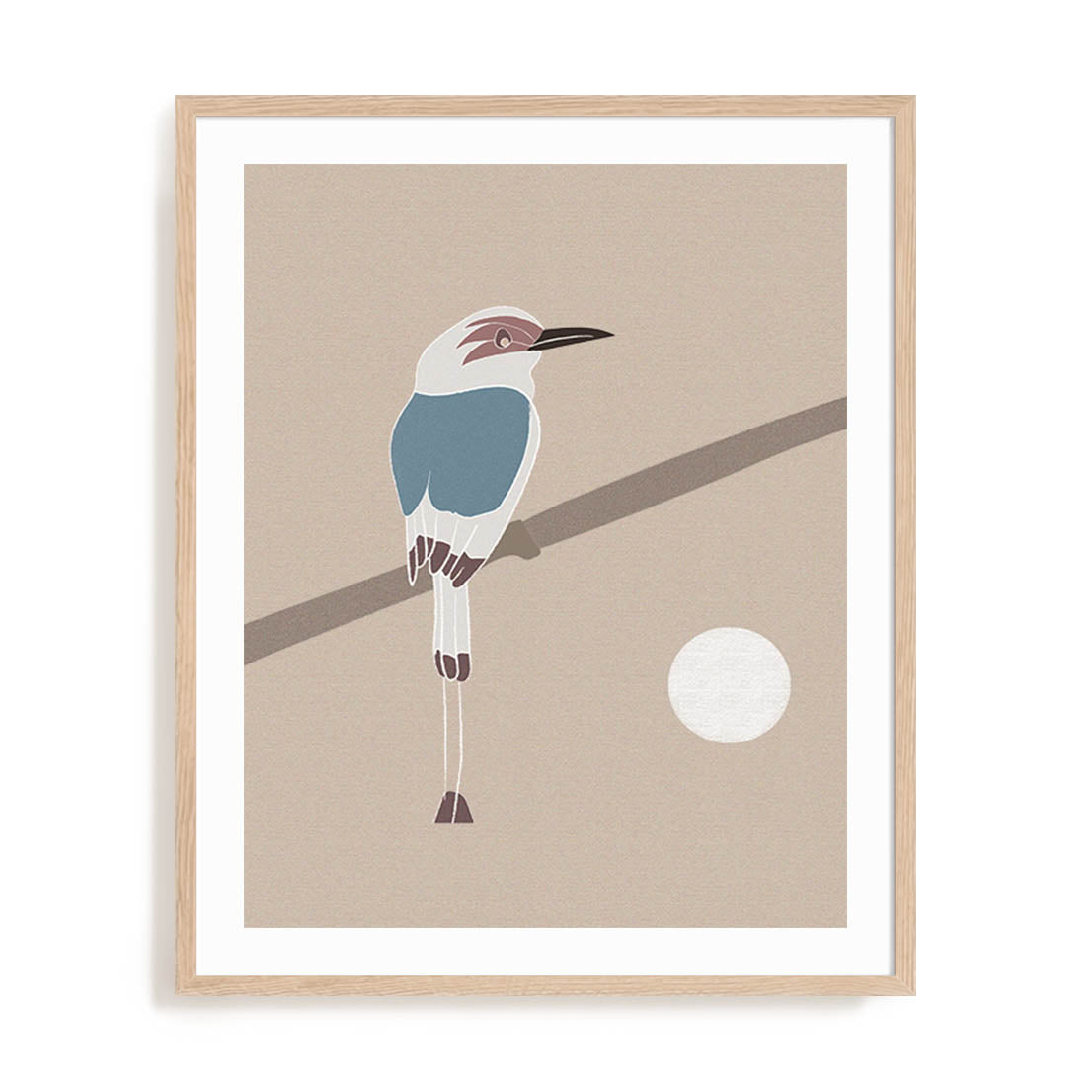 A Bird And The Moon Wall Art